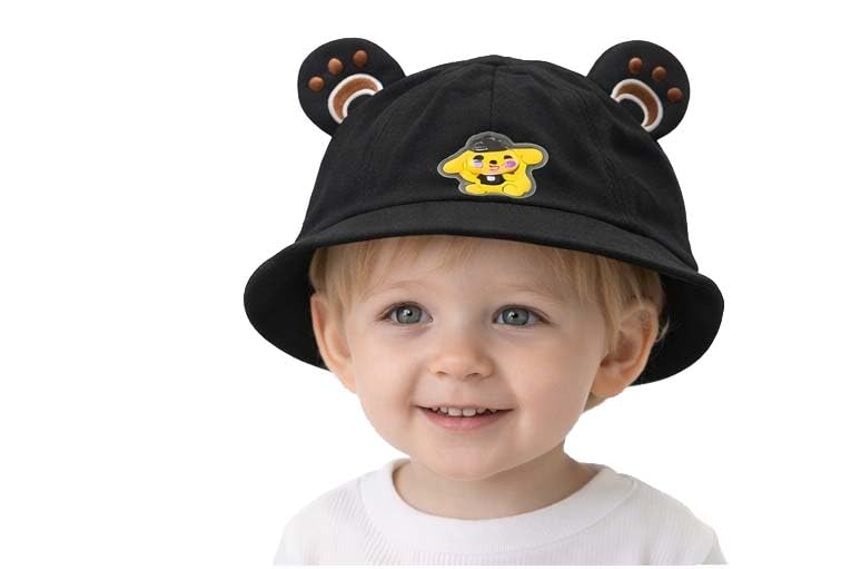 yanwenx Toddler Baby Sun Hat (6 Months–5 Years), Cotton Bucket Hat Wide Brim UV Protection, Cartoon Kids Summer Cap, Breathable Foldable Hat-picture-21