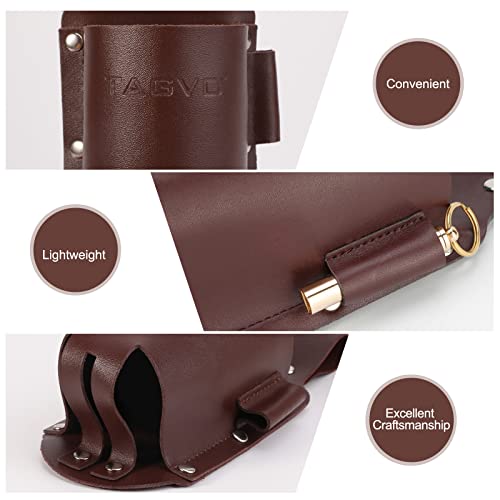Tagvo Beer Holster, Leather Classic Beer Holster Bottle Holders - Brass Whistle Bottle Opener Included #TOP3