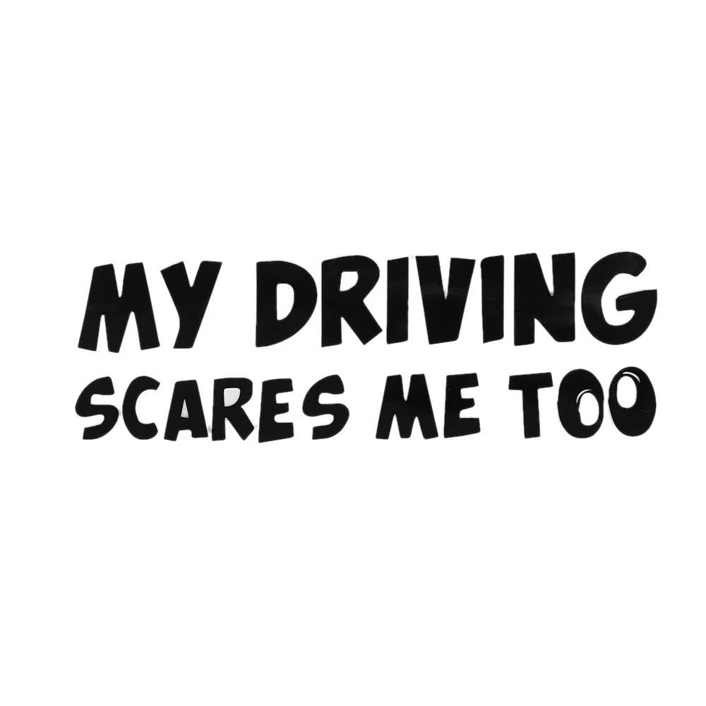 Rear Safety Warning Car Sticker Automobiles Exterior 20cm*6cm(Black)
