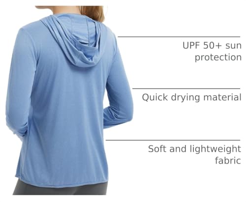 Image of baleaf Women's Sun Protection Jacket Hoodie Clothing Lightweight Long Sleeve Sun Cover Up Shirt