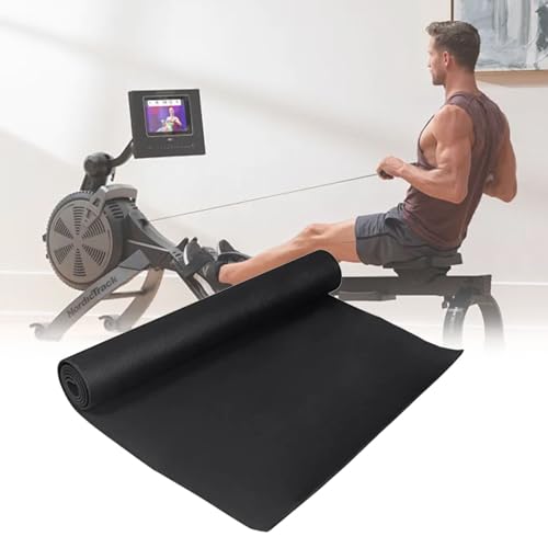 Exercise Equipment Mat - Treadmill Mat, Exercise Bike Mat, Soundproof And Shockproof Protect The Floor Gym Equipment Mat Spinning Bikes Elliptical Compatible With All Fitness Equipment(Color:165x72cm)