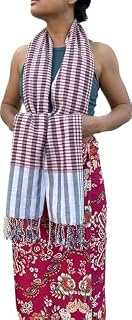 Scarfs for Women/Men, 100% Cotton Rich Men/Womens Scarves, Cambodian Kroma, Hand Woven Traditional Krama