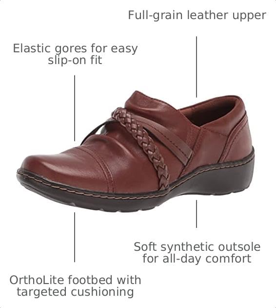 Image of Clarks Womens Cora Braidshoe | Office Shoes