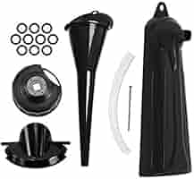 Entonnoir D'huile Moteur, Outil De Remplissage D'huile Moteur Durable, Universel Pratique Avec Support Fixe Réglable Pour Voiture De Remplissage D' Huile,GQYYS