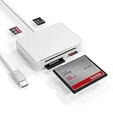 【 Unterstützung für mehr Karten 】 Dieser usb c kartenleser ist mit einem TF/ SD/ M2/ CF Kartensteckplatz ausgestattet. Unterstützt SDXC, SDHC, SD, M2, CF, Micro SDXC, Micro SDHC, Micro SD Karten, UHS-I Karten usw. Kompaktes Design für alle Ihre Anforderungen, platzsparend und aufgeräumter.