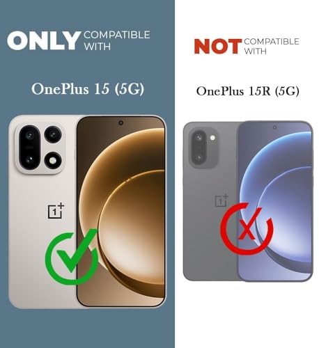 Image of Jkobi Lifetime Anti-Yellow Clear Back Case Cover for OnePlus 15 5G (Sleek Hard Crystal | Shockproof and Camera Protection)