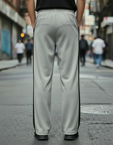 Image of Mack Jonney Men's Striped Track Pants | Side Stripe Design | Regular Fit | Casual & Athleisure Wear |Pack of 1-MMJ-27