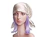 Savena 100% Mulberry Silk Night Sleeping Cap for Long Hair Bonnet Hat Smooth Soft Many Colors, Hair Care Ebook Included (Beige)