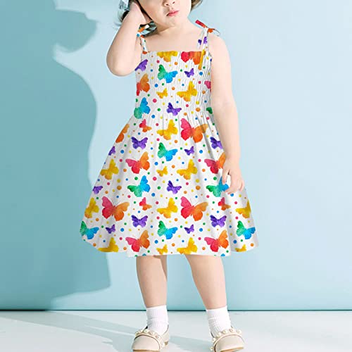 Vestidos com alça infantil casual praia sem mangas roupas infantis verão meninas vestidos longos for