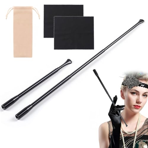 LHOEST 2 pièces Embouts de cigarette Slim pour femmes, Long porte-cigarette extensible pour déguisement de carnaval, Costume de fête, Cigarette Holder pour...