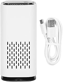 Mini purificador de aire, limpiador de aire de humo para el hogar, ionizador portátil con filtro HEPA, puerto USB, ambientador de carbón activado de 5 V, humo para automóvil, oficina, mesa