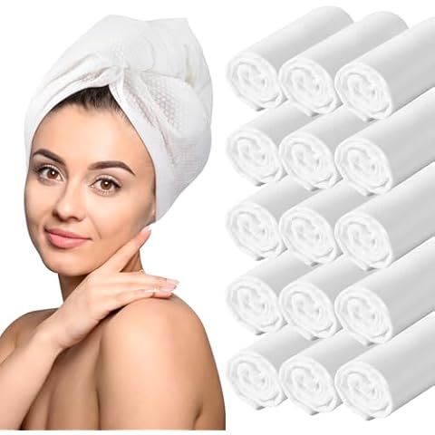 Geyoga 15 Pcs Disposable Hair Towels Cover