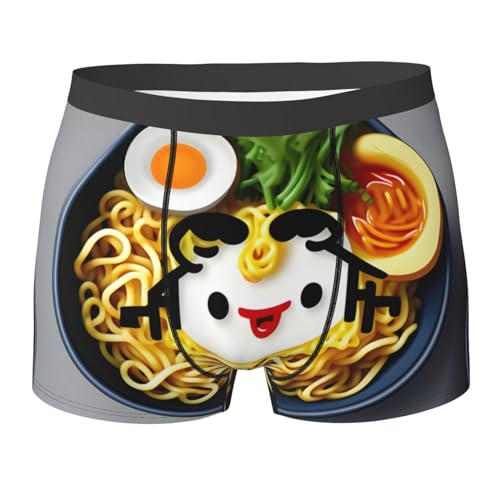 Men'S Underwear Egg Cup Noodle Ramen Print, Briefs Swimming,Quick-Dry Men'S Shorts Men'S Boxer Shorts XL
