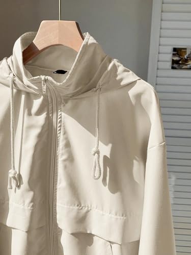 Cozy Apricot Hooded Jacket: The Perfect Fall Companion in X-Small - Image 3