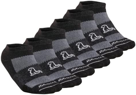 swaggr No Show Running Socks - 3 Pack - Anti-Blister Athletic Socks for Men, Women, Kids - Cushioned Sports Socks with 1 Size Fits All PerfectFit Technology - Made in USA from Recycled Materials