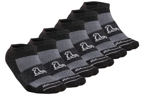 Swaggr No Show Running Socks - 3 Pack - Anti-Blister Athletic Socks For Men, Women, Kids - Cushioned Sports Socks With 1 Size Fits All Perfectfit Technology - Made In Usa From Recycled Materials #TOP30