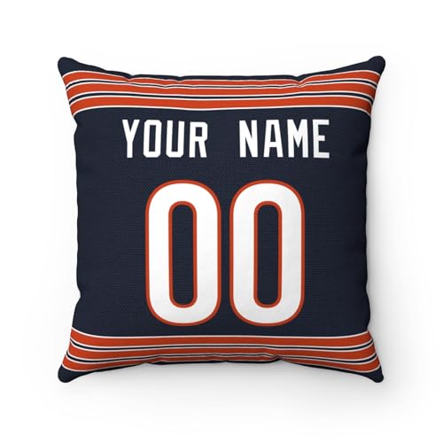Image of ANTKING Chicago Throw Pillow Custom Any Name and Number Personalized Gift for Men Women Boys