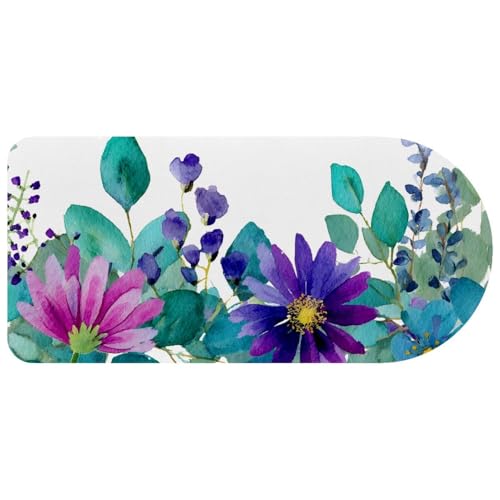 Tapis de souris géant fleurs sauvages pour éviter les douleurs au poignet sur le bureau