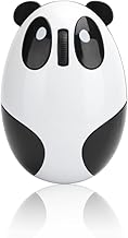 Hilitand Rechargeable Wireless Mouse, 2.4GHz Wireless Optical Panda Computer Mouse Quiet Ergonomic USB Cartoon Computer Mouse for Win/OS X/Linux/Andriod/iOS