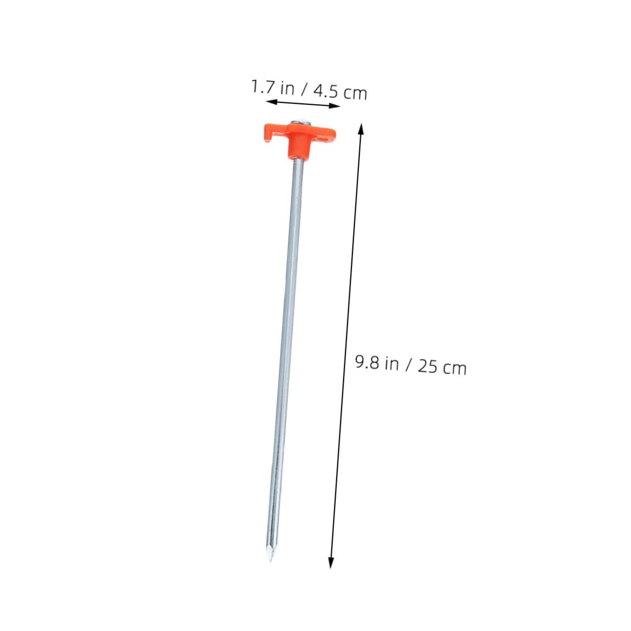 Anneome 12 Piezas Piquetas de Acero para Tienda Camping Resistente Viento para Duros y Arena para Playa y Excursiones al Aire
