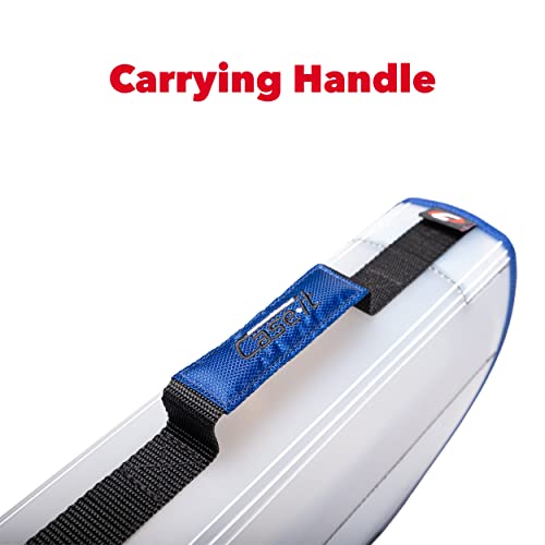 Classeur zippé Case-it PS-430 grand format bleu avec porte-documents extensible - 7