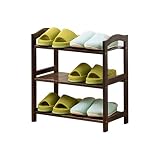 Zapateros Hogar de bambú y de Madera Moderno Estilo Minimalista 3/4/5 Capa de Rack multifunción Estante del Zapato de la Vendimia (Size : 50 * 25 * 50cm)