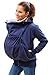 Be Mama - Maternity & Baby wear wasserdichte All-Weather 3in1 - Tragejacke & Umstandsjacke & Damenjacke in einem aus Softshell (Wassersäule: 10.000 mm), Modell: BERGAMI Softshell, dunkelblau SM