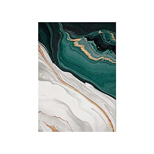 Affiches et impressions sur toile moderne feuille d'or plante verte 40x60cm - 4