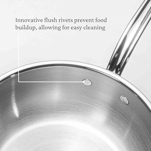 Image of Hestan ProBond Forged - Professional Clad Stainless Steel Essential Pan, 3.5 Quart, Induction Compatible