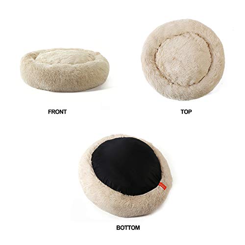 Jema Dog Beds For Medium Dogs Donut Calming Dog Bed Washable, Comfortable Round Cute Durable Pet Beds With Removable Pillow #TOP6