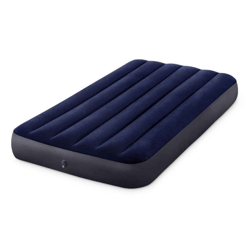 Intex Colchón hinchable Dura-Beam, Cama de aire inflable para camping Color Azul, acampada