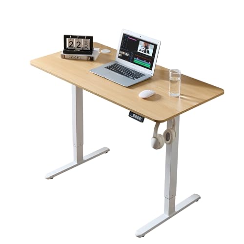 KRTD 昇降デスク 電動 スタンディングデスク 幅120cm 奥行き60cm 耐荷重60kg 高さメモリー機能 静音 衝突検知 人間工学 収納フック付き 高さ調整式テーブル パソコン pc リモート テレワーク オフィス 在宅ワーク ゲーミング 作業台