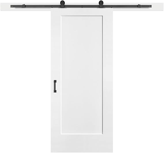 Masonite Complete Barn Door Kit Includes 1Panel Solid Core PreDrilled