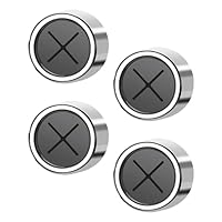 4 Pcs Tea Towel Holders, Self-Adhesive Round Towel Hooks, Stick on Wall Mount Hooks, Push in Suction Kitchen Holders, No Drilling Required, Towels Rags Holder for Bathroom, Kitchen and Home