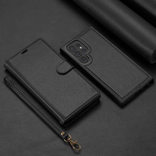 Samsung Galaxy S25 Ultra S24 FE S21 S20 S23 S22 + Plus A55 A54 A35 A16 A15 A14 5G�p���O���\�ȃE�H���b�g�P�[�X�J�[�h�z���_�[�J�o�[�A�u���b�N�ASamsung Galaxy 