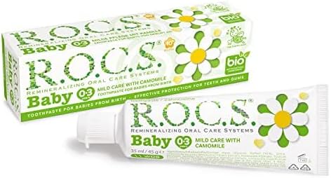 R.O.C.S. Baby Papatya Özlü Florürsüz Diş Macunu ve Diş Fırçası Seti