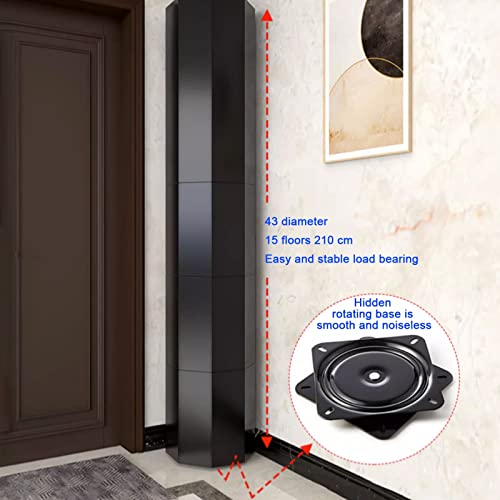 Étagère à chaussures rotative en métal pour entrée moderne - 4