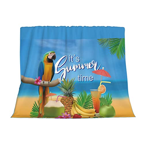 Couverture d'été en flanelle de microfibre douce pour canapé et lit - 4