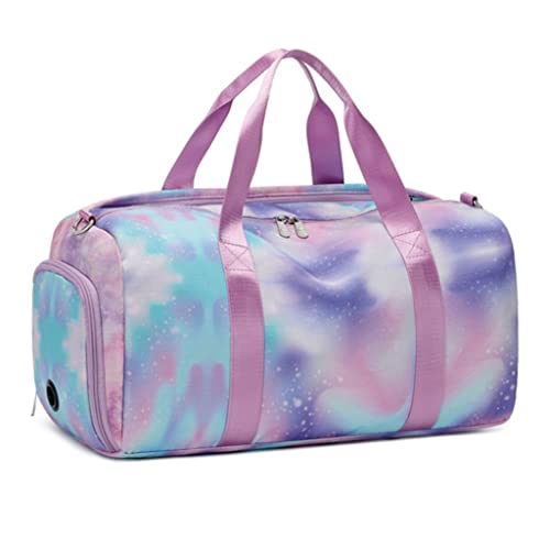 Sports Gym Bag Luggage Bag Travel One Shoulder Messenger Yoga Fitness Foldable Bag (Color : A Size : 46 * 20 * 25cm)