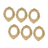 Mini cadre photo vintage en résine – un modèle de cadre photo miniature au design créatif et chic, au style vintage et à l'effet décoratif réussi. cadre photo ovale en résine