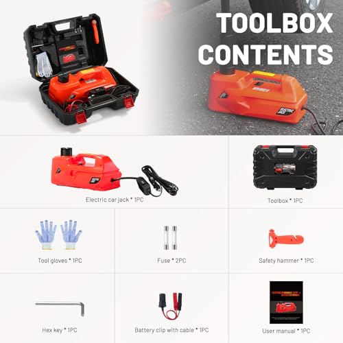 E-Heelp TT05-GEN Electric Car Jack 5 Ton Powerful Hydraulic Car Lift Jack Portable Economical Durable And Easy-To-Use Emergency Car Kit thumb #5