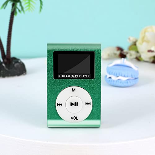 Mllkcao Portable Mp3 Player 1Pc Mini Usb Lcd Screen Mp3 Player Support 32Gb Micro Sd Tf Card Sports Music Player,Birthday Gift For Kids Boys Girl, Green #TOP1