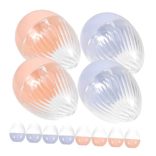 Zerodeko 12pcs Egg Shape Transparent Plastic Watch Box Lightweight Watch Storage Organizer Portable Display Case for Men Women Presentation