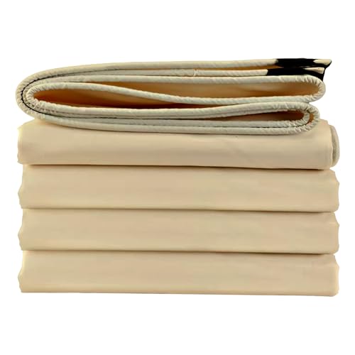 Lona de PVC beige impermeable con ojales para cubiertas multiusos de jardín 2