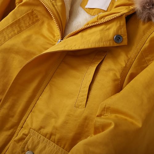 Boys Winter Hooded Warm Parker Coat Windproof Puffer Fleece Lined Jackets3