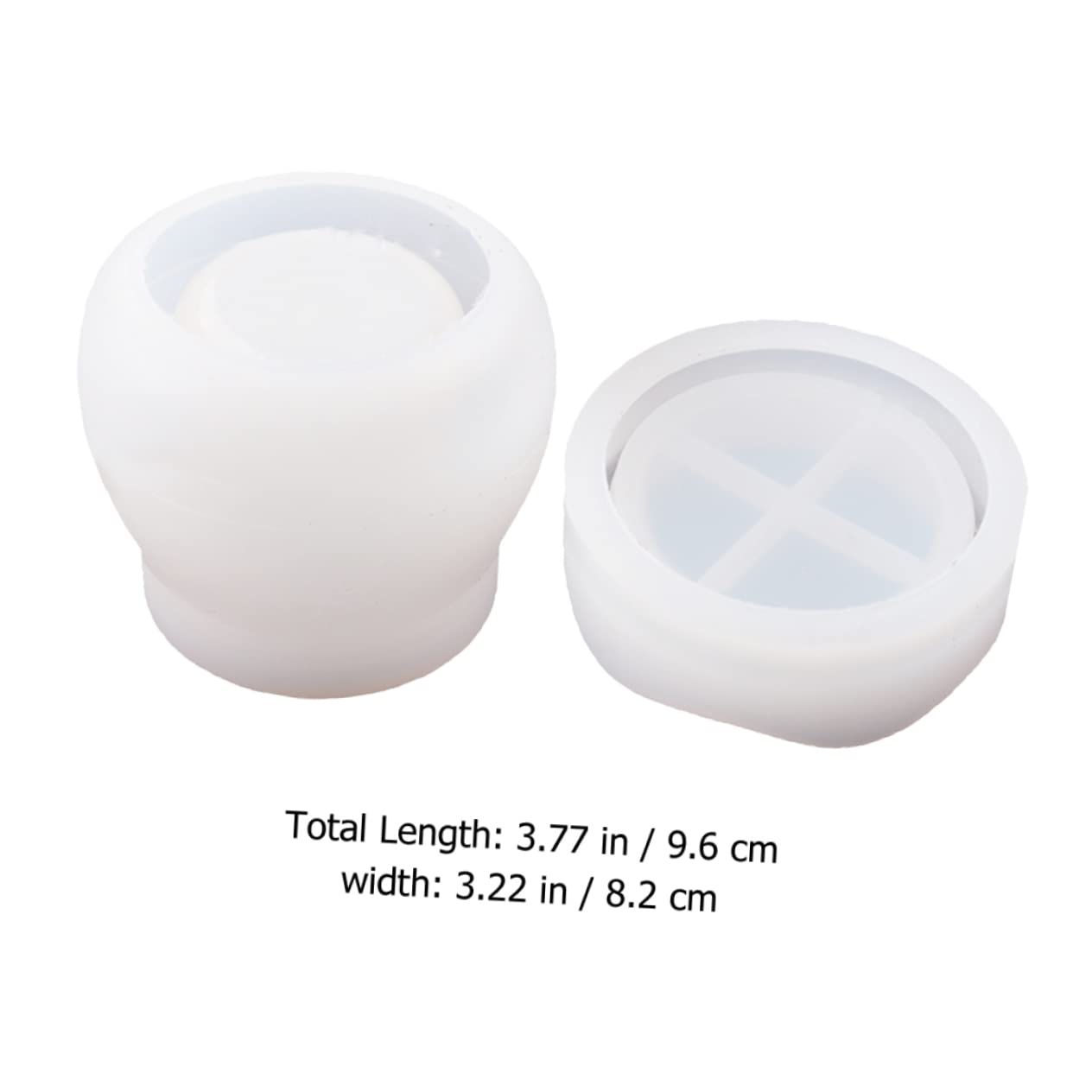 DOITOOL 6 Sätze Kristallklarer Epoxidharz Resin Bottle Mold mit Abdeckung Silikon Storage Box Mold für Schmuckbecher Puddingbecher und Aufbewahrung DIY Kreativset für Dekorationen