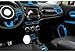 Toworldit 31pcs/Set ABS Full Interior Center Console Dashboard Cover Decoration Kit Trim Sticker Compatible with Jeep Renegade 2015-2020 (Light Blue)