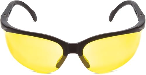 Miniatura 4 de Calabria ANSI Z87+S - Gafas de seguridad tintadas amarillas para hombres y mujeres, envolventes, antivaho, resistentes a los arañazos, protección