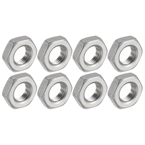 QUARKZMAN 8pz Dado Esagonale per Raccordi a Tubo in Ghisa, Dado Esagonale in Acciaio Inossidabile 304 PT 1/4 Filettatura Femmina per Fissaggio Idraulico, Idropulitrice