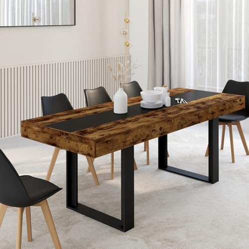 Table à manger extensible Phoenix 160-200cm, IDMarket